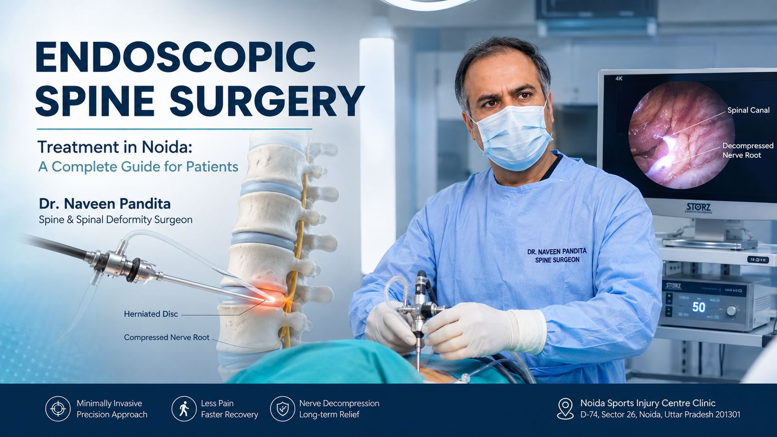Endoscopic Spine Surgery Treatment in Noida | Dr Naveen Pandita