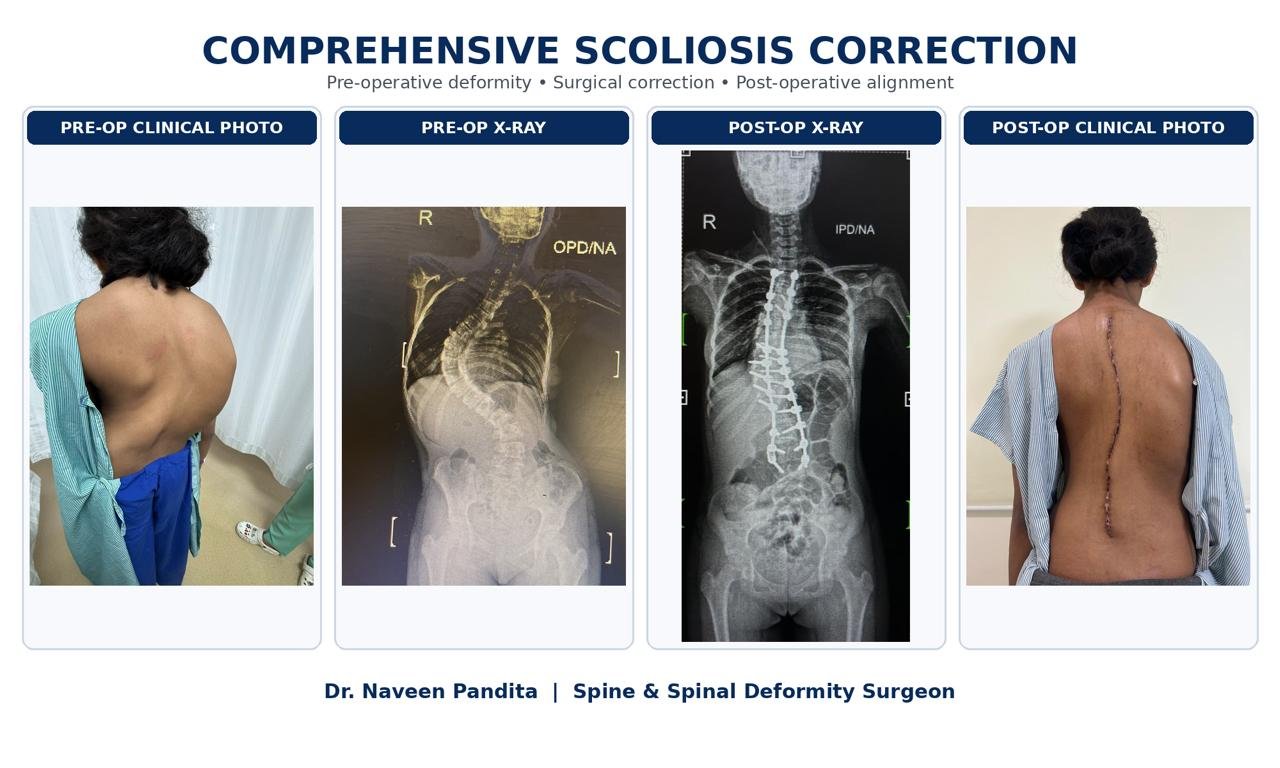 Scoliosis surgery case study | Dr Naveen Pandita