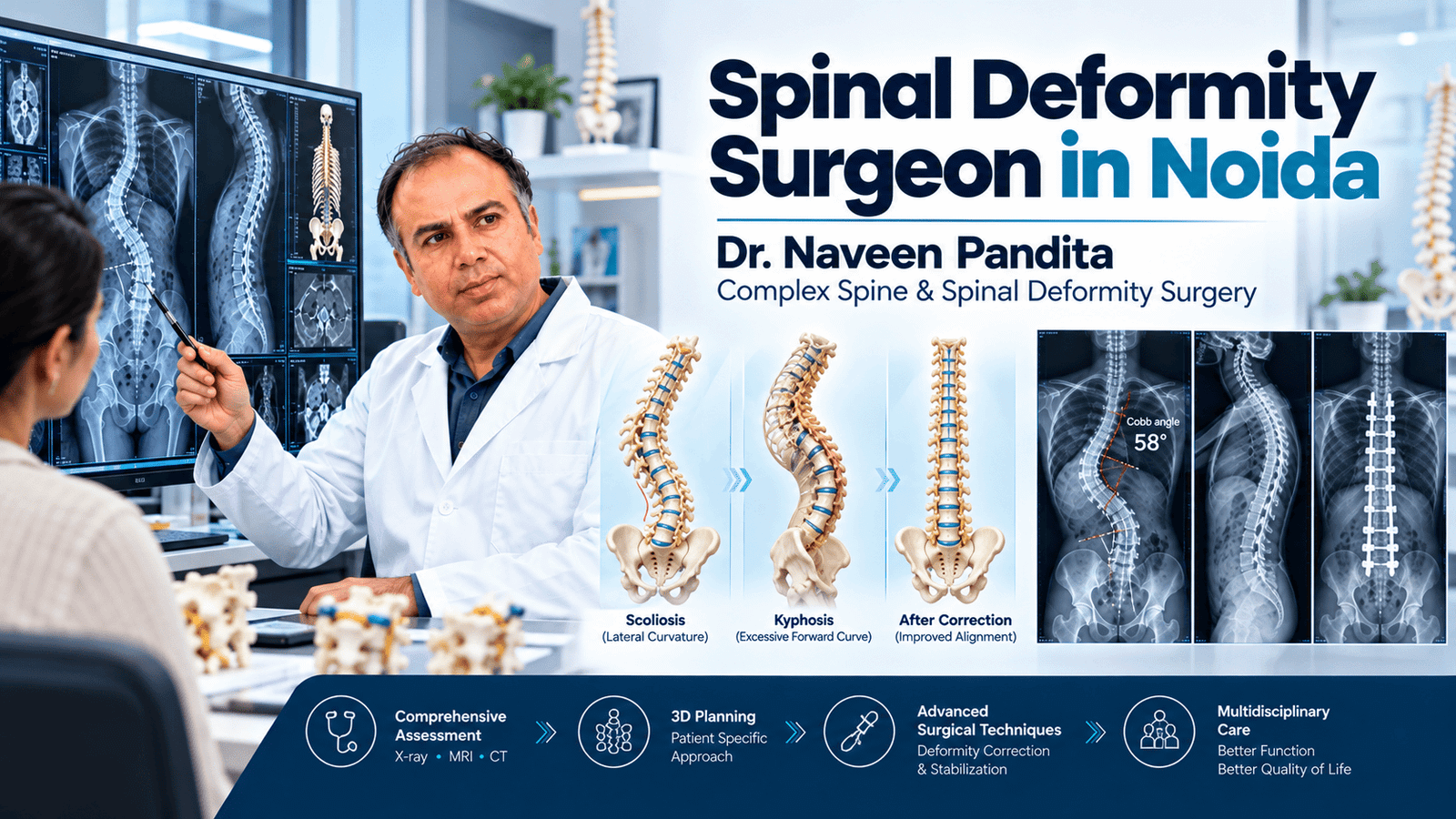 Best Spinal Deformity Surgeon in Noida | Dr Naveen Pandita